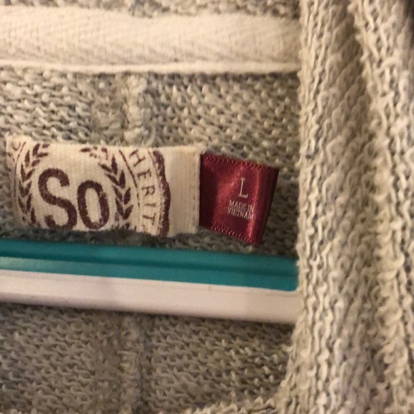 Gray Men’s lightweight cowel neck - Picture 2 of 2